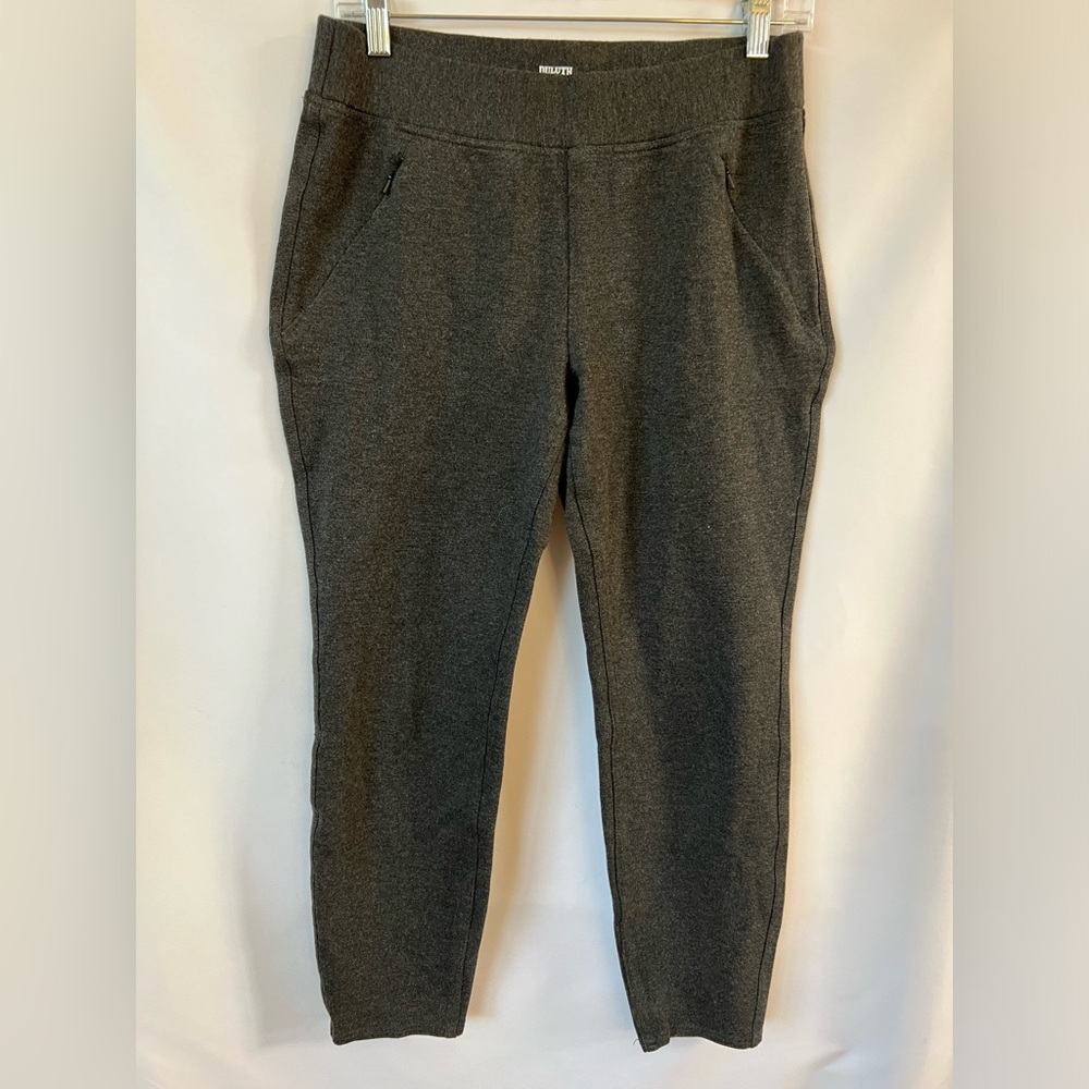 Duluth Trading Co. Women's Wearwithall Ponte Knit Zip Pocket Leggings Size Small